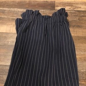 Navy pine strip skirt